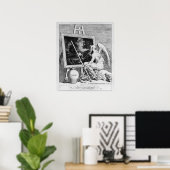 Poster Heure de fumer une photo, 1761 (Bureau à domicile)