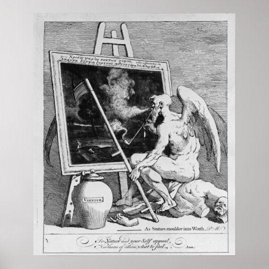Poster Heure de fumer une photo, 1761 (Devant)