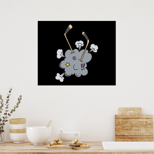 Poster Heure de hockey (Cuisine)