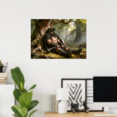 Poster Heure de la sieste (Bureau à domicile)