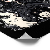 Poster Heure de sorcière design graphique tendance Hallow (Coin)