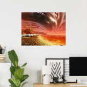 Poster Heure difficile (Bureau à domicile)