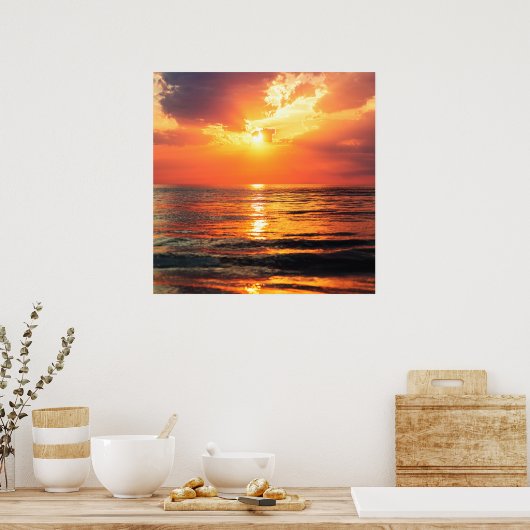 Poster Heure d'or sur l'océan (Cuisine)