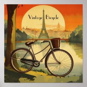 Poster Heure dorée Cycle Parisien - Personnalisé