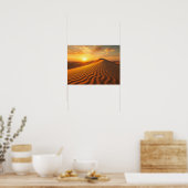 Poster Heure dorée Photographie du coucher de soleil sur (Cuisine)