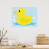 Poster Heure du bain Canard jaune (Cuisine)