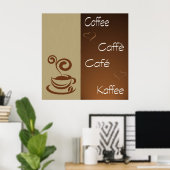 Poster heure du café (Bureau à domicile)