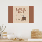 Poster Heure du café (Cuisine)