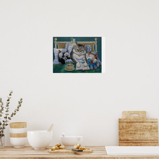 Poster "Heure du coucher" (Cuisine)