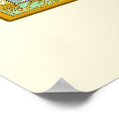 Poster Heure du jour, Alphonse Mucha (Coin)