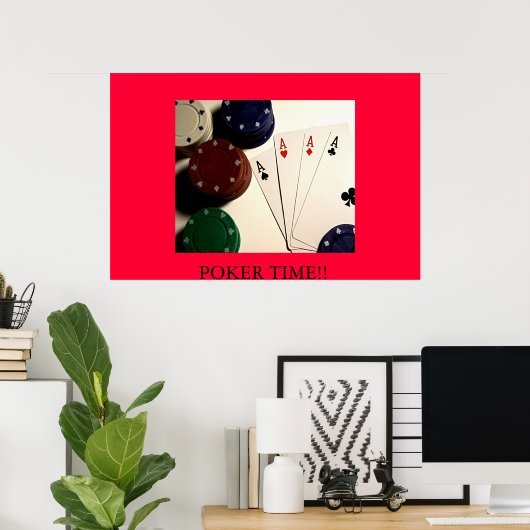 POSTER HEURE DU POKER ! ! (Bureau à domicile)