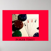 POSTER HEURE DU POKER ! ! (Devant)