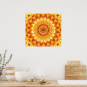 Poster Heure énergie Mandala Canvas Imprimer (Cuisine)