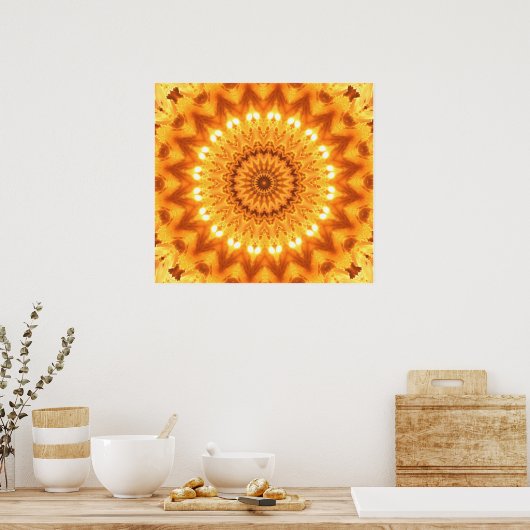 Poster Heure énergie Mandala Canvas Imprimer (Cuisine)
