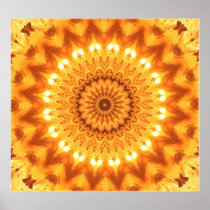 Poster Heure énergie Mandala Canvas Imprimer