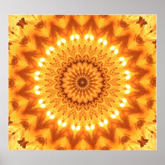 Poster Heure énergie Mandala Canvas Imprimer (Devant)