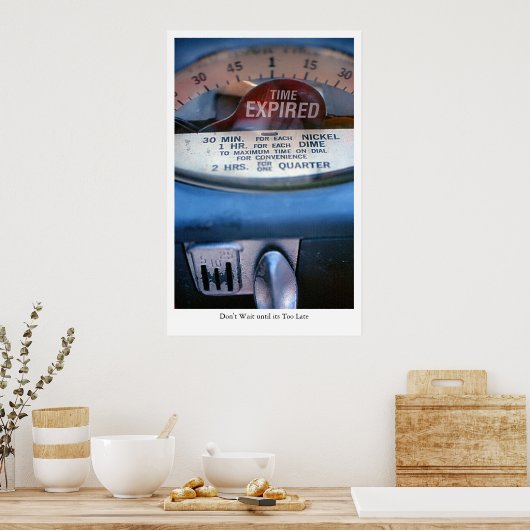 Poster Heure : expirée (Cuisine)