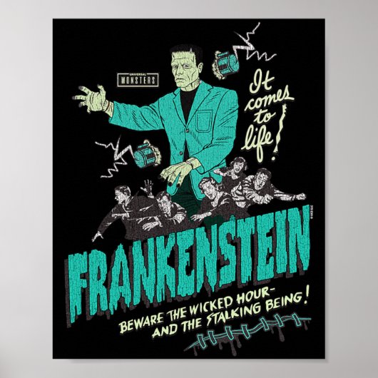 Poster Heure Méchante Goth Rétro (Devant)