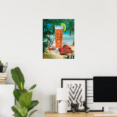 Poster Heure Tiki (Bureau à domicile)