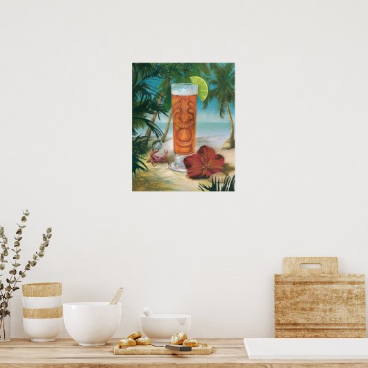 Poster Heure Tiki (Cuisine)