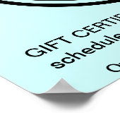 Poster HEURES d'ouverture de la porte d'entrée (Coin)