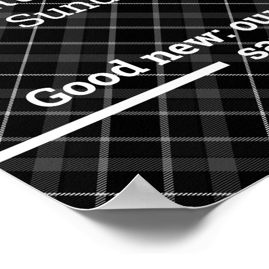 Poster Heures d'ouverture de l'entreprise avec logo et te (Coin)