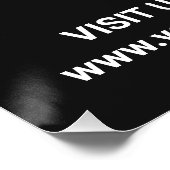 Poster Heures d'ouverture du magasin avec logo + code QR (Coin)