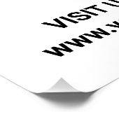 Poster Heures d'ouverture du magasin avec logo + code QR (Coin)
