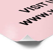 Poster Heures d'ouverture du magasin avec logo + code QR (Coin)