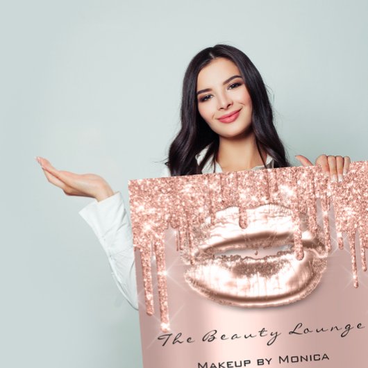 Poster Heures d'ouverture du salon de maquillage pour lèv