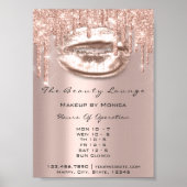 Poster Heures d'ouverture Salon Rose Drives Spark (Devant)