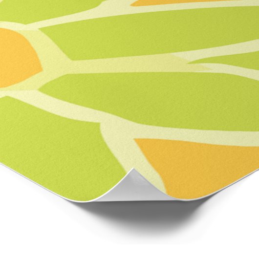 Poster Heureuse abeille au miel (Coin)