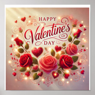 Poster Heureuse Sainte-Valentin