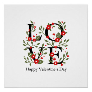 Poster Heureuse Sainte-Valentin 2023 - Images d'amour élé