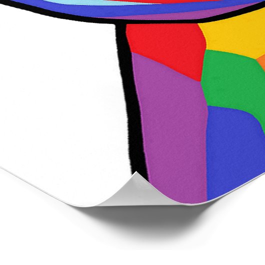 POSTER HEUREUSE SAINTE-VALENTIN ASL (Coin)