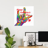 POSTER HEUREUSE SAINTE-VALENTIN ASL (Bureau à domicile)