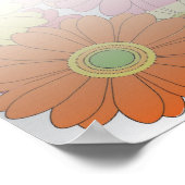 Poster Heureuse Sainte-Valentin avec le coeur Je t'aime (Coin)