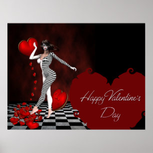 Poster Heureuse Sainte-Valentin - Imaginaire Jester Impri