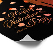 Poster HEUREUSE SAINTE-VALENTIN journée des valentines ro (Coin)