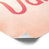 Poster Heureuse Sainte-Valentin Kitten Peach Roses (Coin)