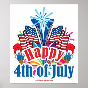 Poster Heureux 4 juillet