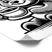 Poster Heureux avec le café (Coin)