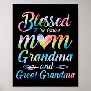 Poster Heureux D'Être Appelé Maman Grand-Mère Grand Grand