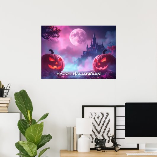 POSTER HEUREUX HALLOWEEN (Bureau à domicile)