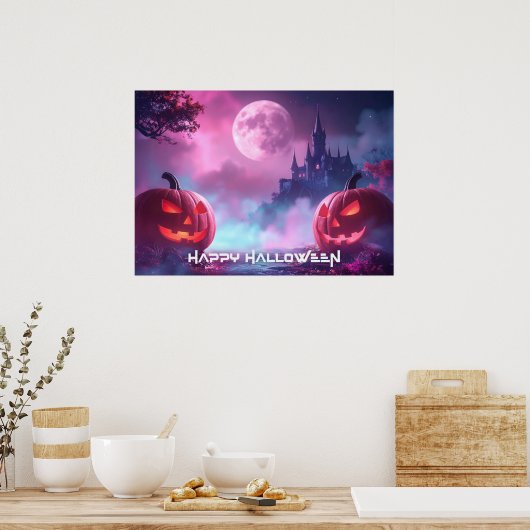 POSTER HEUREUX HALLOWEEN (Cuisine)