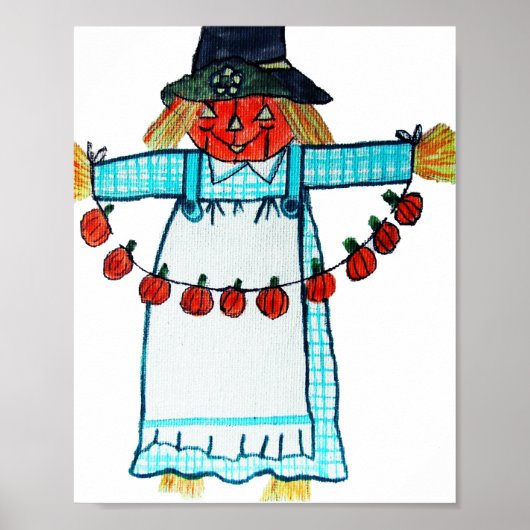 POSTER HEUREUX HALLOWEEN SCARECROW (Devant)