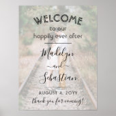 Poster Heureux Jamais après le Mariage Welcome Photo Over (Devant)