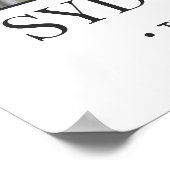 Poster Heureux Jamais après Photo Collage Mariage Bienven (Coin)