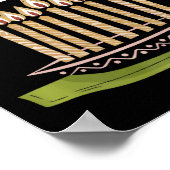 Poster Heureux Kwanzaa bougies Afrique Fête Afrique Améri (Coin)