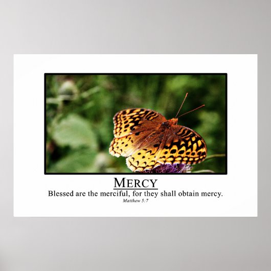 Poster Heureux les miséricordieux (Devant)